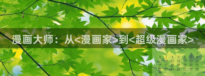 汗汗漫画健身教练：漫画大师：从<漫画家>到<超级漫画家>